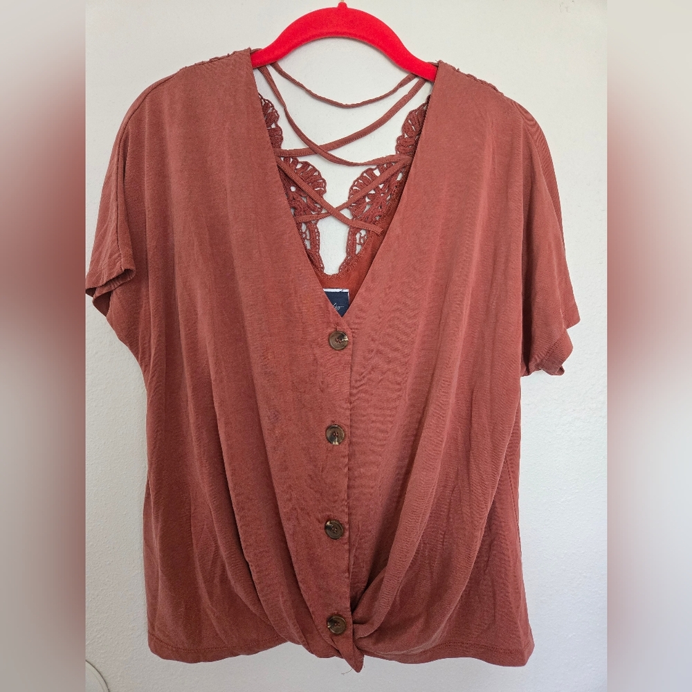 DayTrip Peasant Top Size Small
